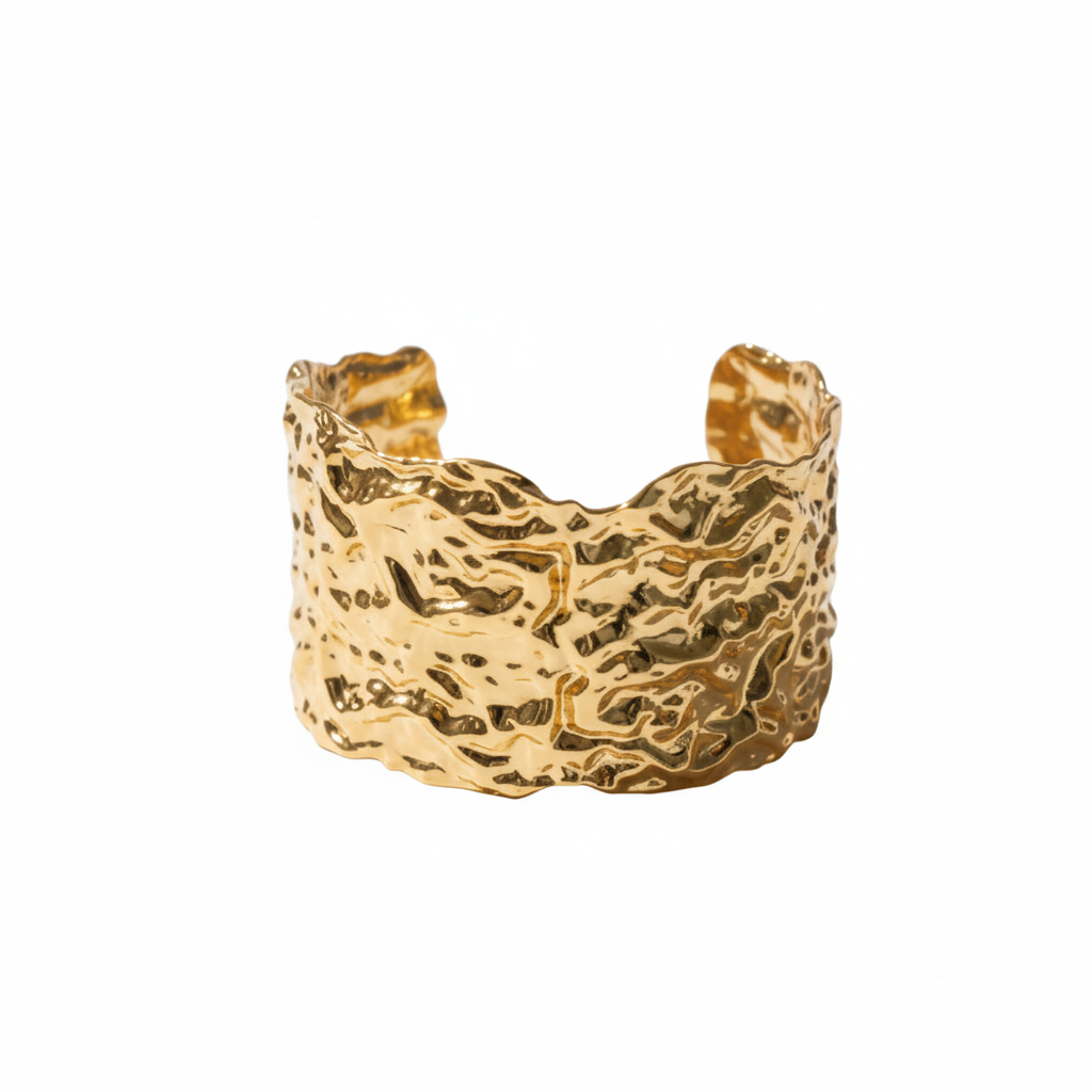 Pulseira Terrain Dorée — branco vazio