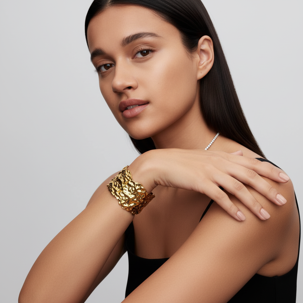 Pulseira Terrain Dorée — modelo