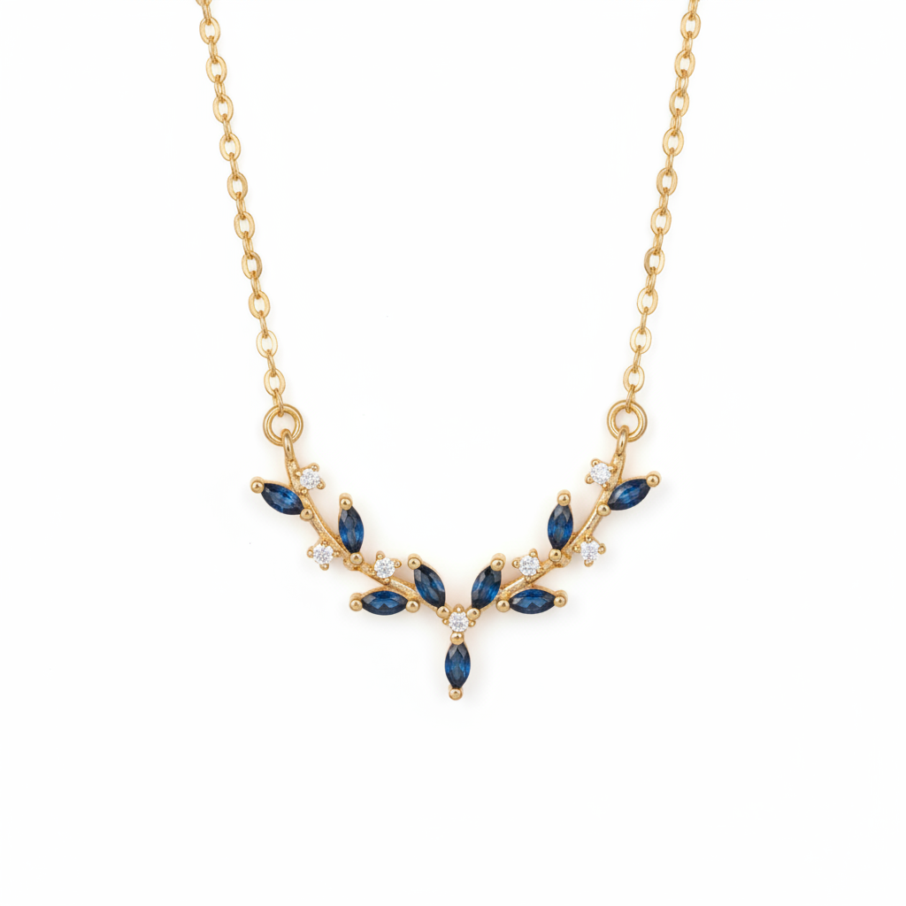 Ramo Safira gold flat lay